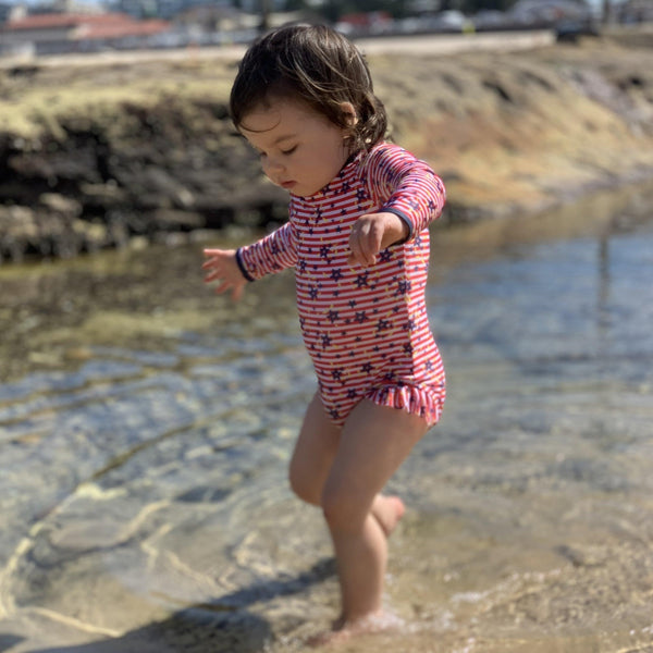 Girls Dahlia Sustainable Swim Short Made in Australia - 😎 Bon+Co Kids,  Teen & Tween Swimwear